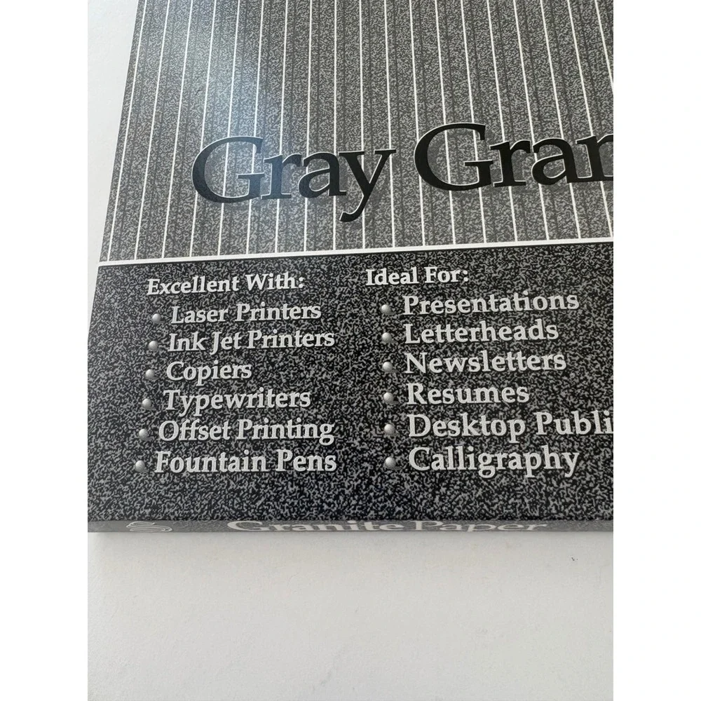 Southworth Gray Granite Paper 60 Sheets 24 lb Heavy P914C‎ Opened